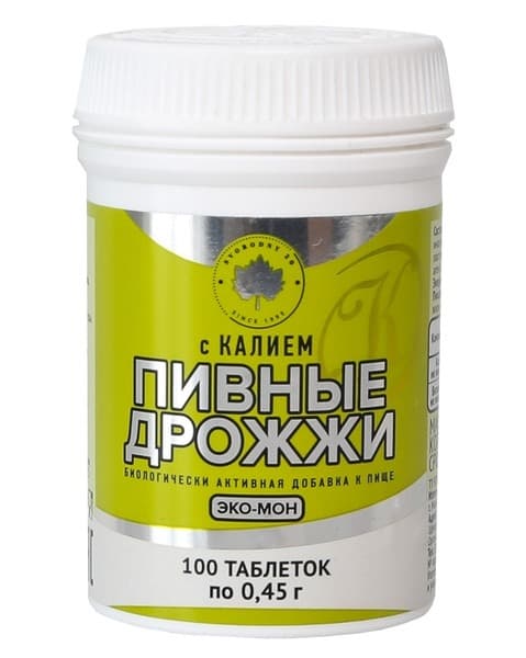 Eco-Mon Brewer's Yeast with Potassium (100 Tablets)
