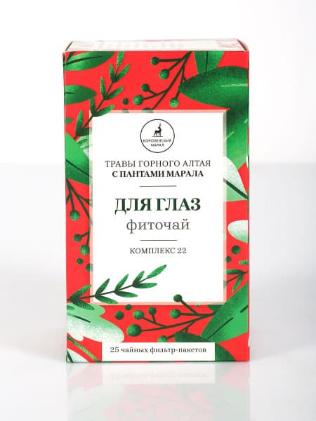 Herbal Eye Health Tea with Maral Root &amp; Altai Herbs - 25 Bags