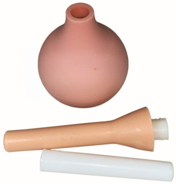 Plastic Irrigation Syringe with Two Tips, 250ml