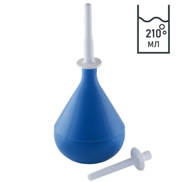 PVC Enema Bulb Syringe with Two Tips, 210ml