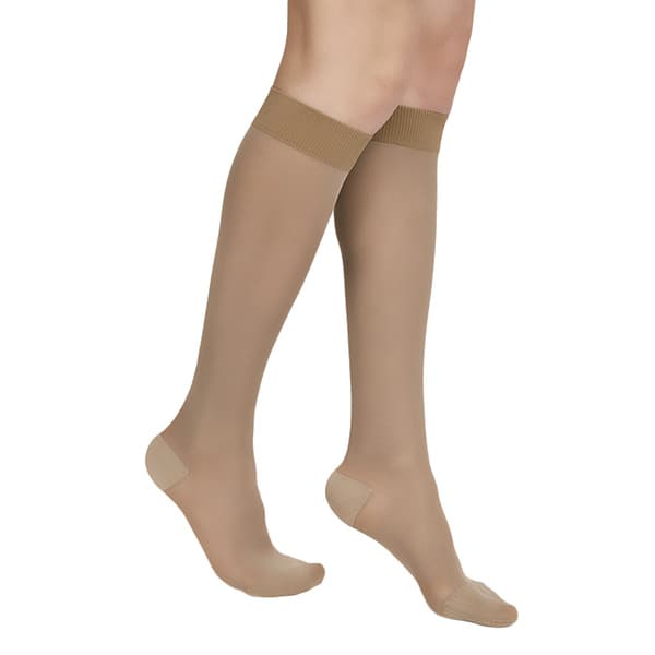 Compression Socks Beige, 20-30 mmHg, 2 Pair