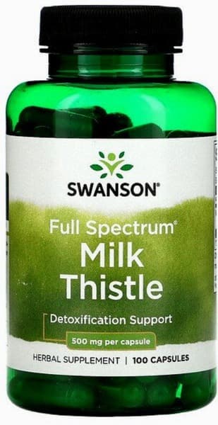 Swanson Milk Thistle 500mg (100 Capsules) - Liver Support
