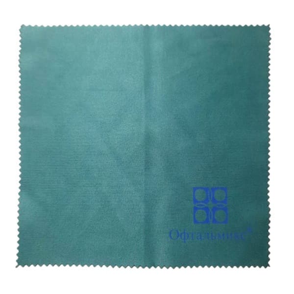Green Microfiber Eyeglass Cleaning Cloth (15x15cm)