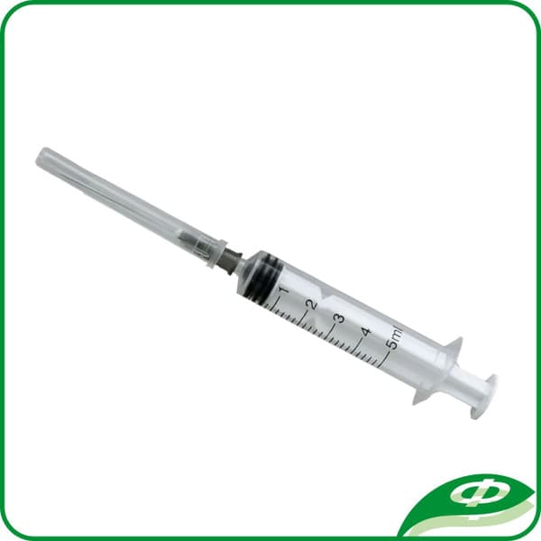 Disposable 5ml Syringes (50 Pack, 22G)