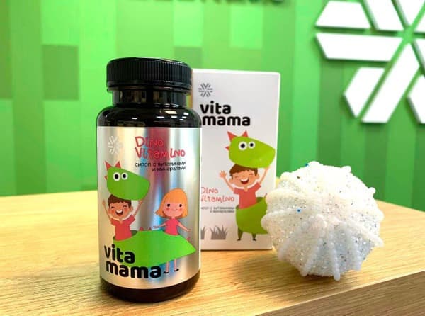 Dino Vitamino Vitamama Syrup: Vitamins &amp; Minerals for Kids (150ml)
