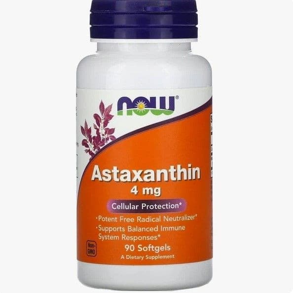 NOW Astaxanthin 90 Capsules (4mg per Capsule)