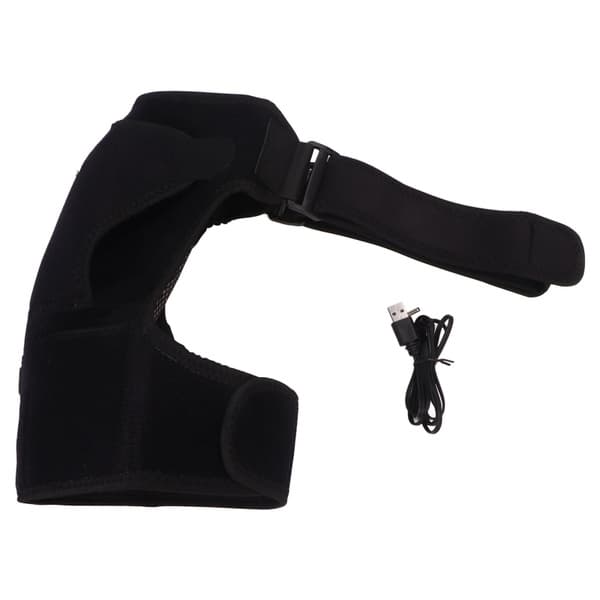 Heated Shoulder Brace: 3-Heat Settings, Pain Relief, Adjustable &amp; Universal