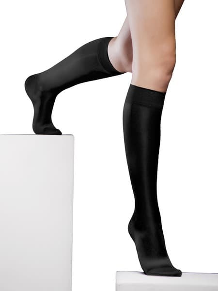 Compression Socks: Black, 2 Pairs, Medium Compression
