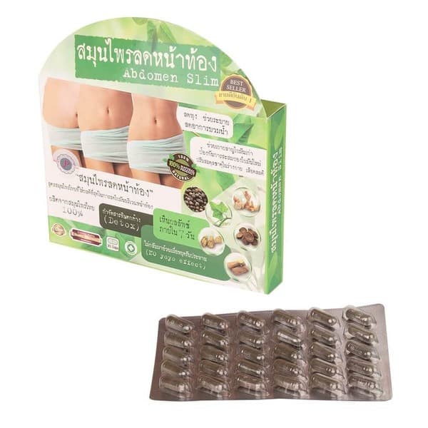 Abdomen Slim Thai Herbal Weight Loss Capsules (30 Count)
