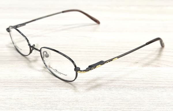 Julian Beaumont Women's Black &amp; Gold Metal Eyeglass Frames