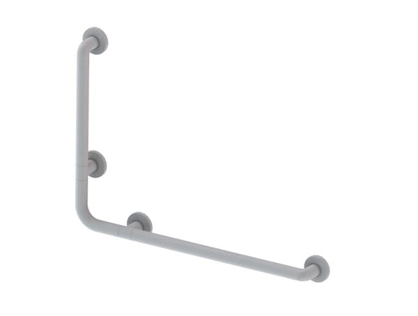 White 90-Degree Corner Handrail