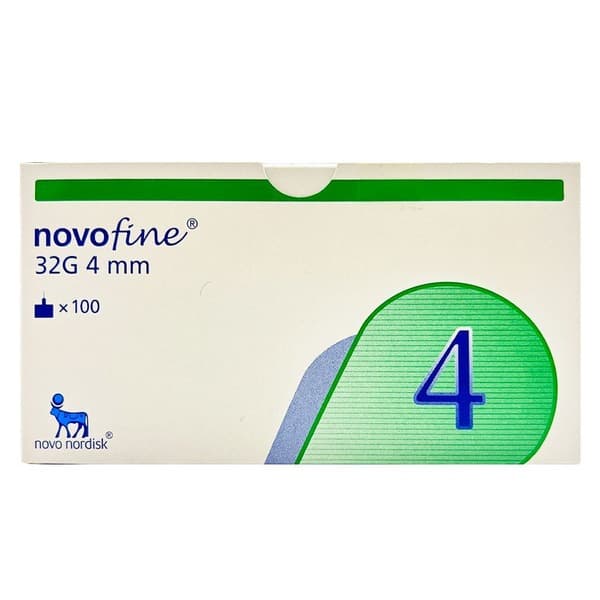NovoFine 32G Insulin Syringes (100 Count)
