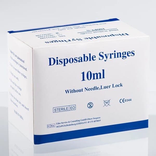 10ml Luer Lock Syringes with Needle (20 Pack)