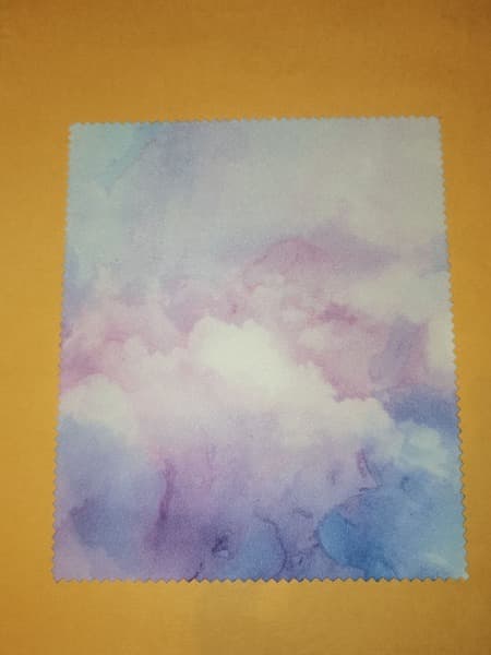 Purple Watercolor Eyeglass Cleaning Cloth