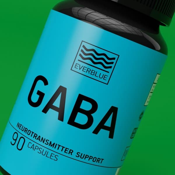 EVERBLUE GABA Supplement: Gamma-Aminobutyric Acid (GABA)