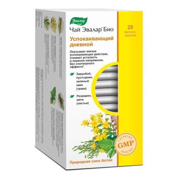 Evalar BIO Calming Daytime Tea, 20 Bags