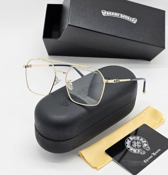 Unisex Eyeglass Frames &amp; Case Set: Glasses, Box, Cloth