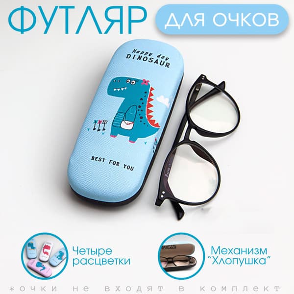 Blue Eyeglass Case