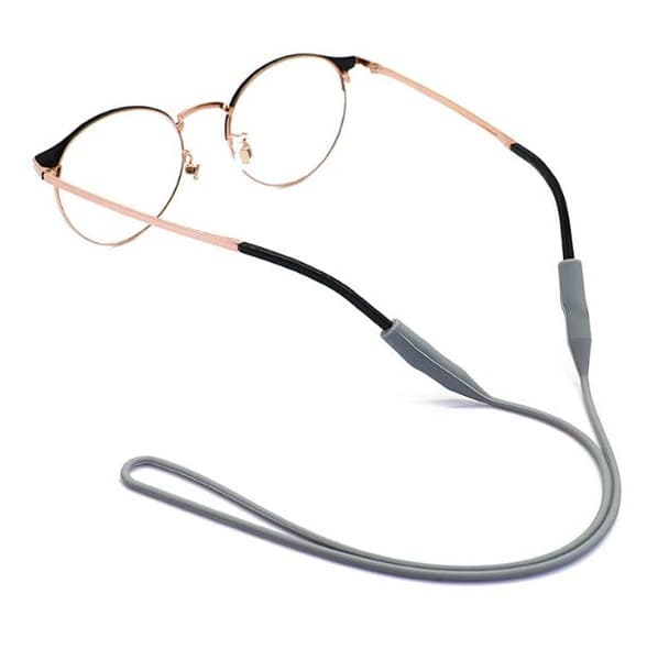 Stylish Silicone Glasses Strap: Unisex Gray Accessory