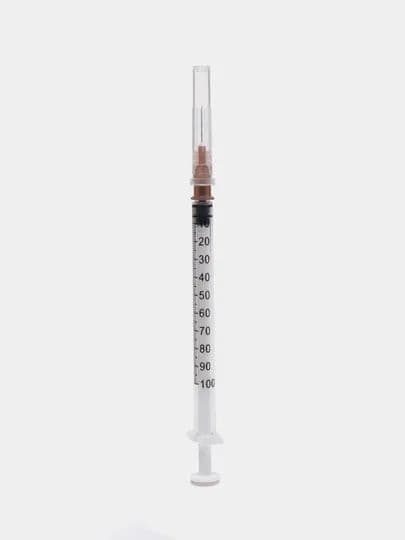 Insulin Syringes 1ml (3-Part), 20 Count