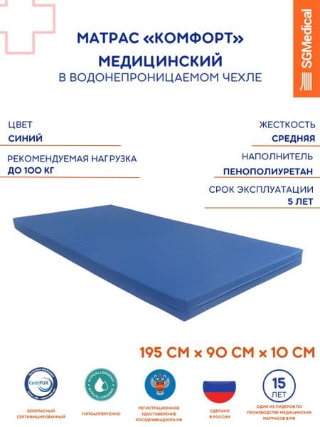 SGMedical 90x195cm Mattress: Supportive &amp; Pressure-Relieving Foam