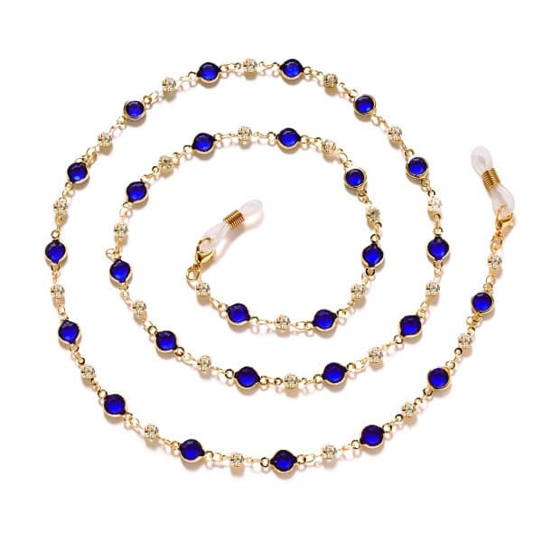 Blue Stone Eyeglass Chain