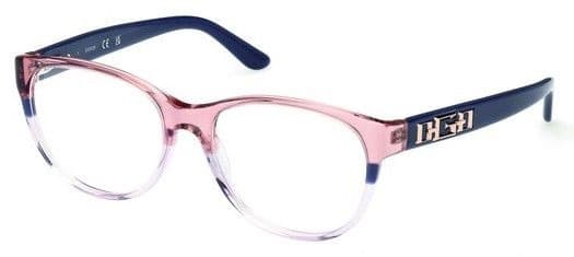 Guess GU2980 092 Pink Round Plastic Women's Eyeglass Frames