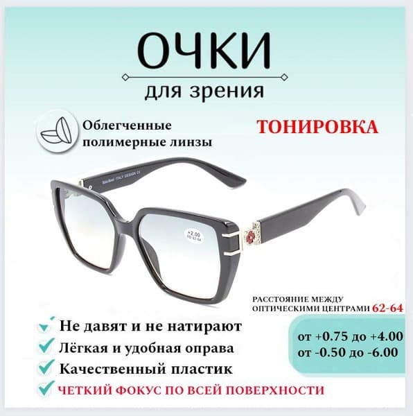 Ready-to-Wear +1.50 Diopter Reading Glasses | Fabia Monti | Tinted
