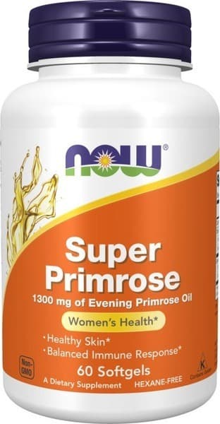 Evening Primrose Oil 1300mg 60 Capsules: Supports Hormonal Balance &amp; Reduces Inflammation