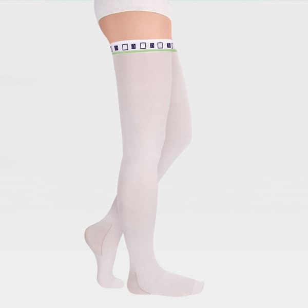Ecoten White Compression Stockings, Class 2