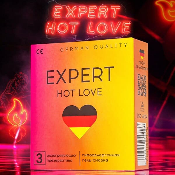 Expert Hot Love Condoms: 3-Pack Warming Pleasure