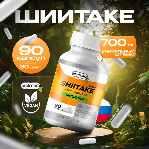 Shiitake Mushroom Capsules 700mg
