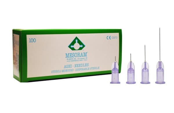 Mesoram 30G Mesotherapy Needles (0.3x6mm, 100 Pack)