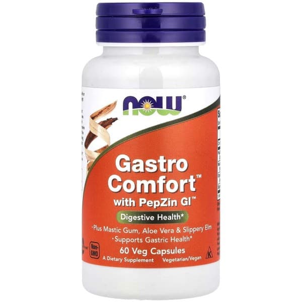 NOW PepZin GI: 60 Veggie Caps for Gut Health &amp; Digestion