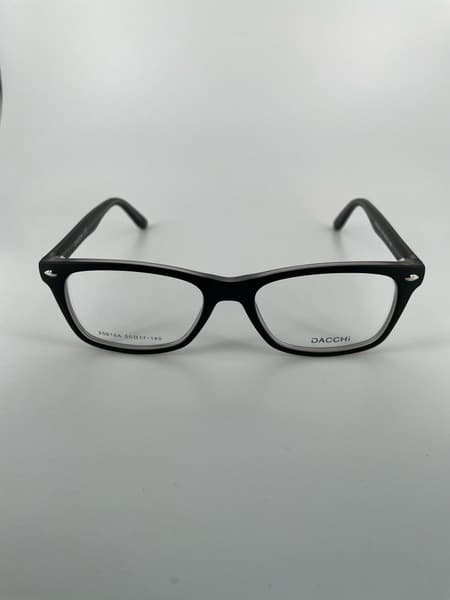 Dacchi D35018A: Clear Black Plastic Teen Eyeglass Frames
