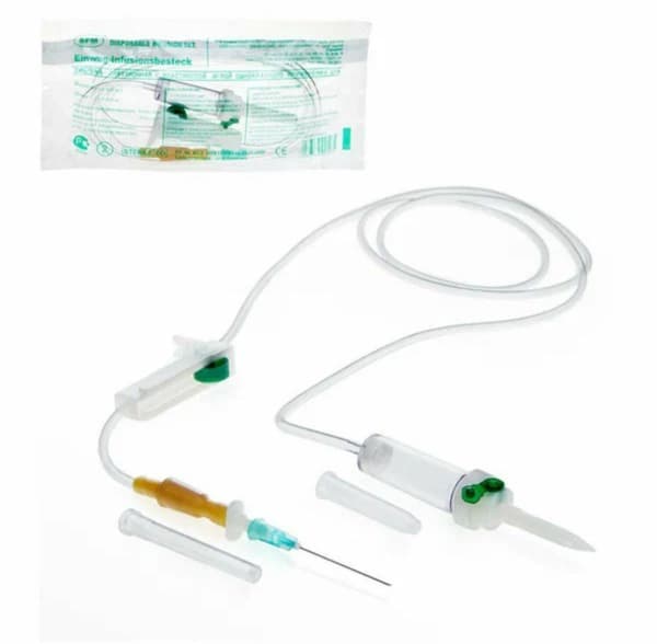 SFM Infusion Set, 0.80x40-21G, 25 Pack, Plastic Spike