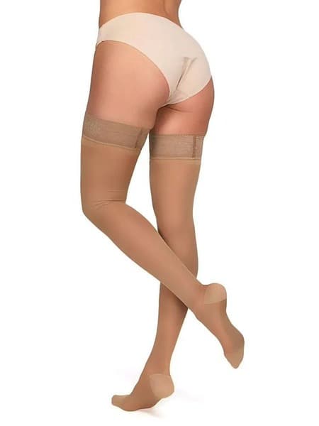 Beige Compression Stockings, Class 2 Compression