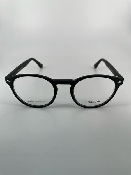 Black Round Plastic Eyeglass Frames (Men's &amp; Women's) - Dacchi D35695