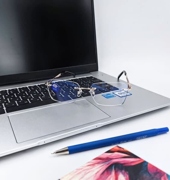 Rimless Computer Glasses: Stylish &amp; Protective