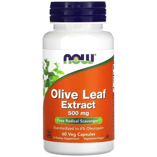 Olive Leaf Extract 500mg (60 Veggie Caps) - Immune Support, Antioxidant &amp; Cardiovascular Health
