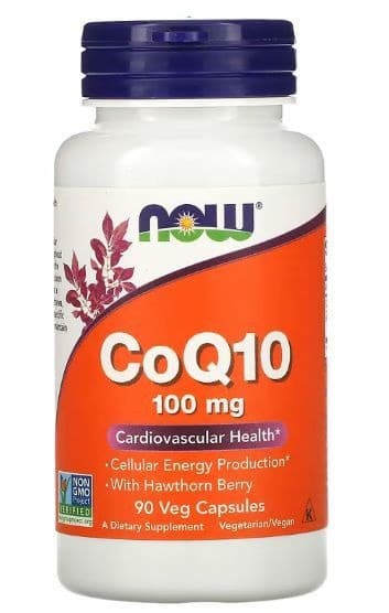 Now CoQ10 100mg 90 Capsules: Boost Energy, Reduce Fatigue, Faster Recovery