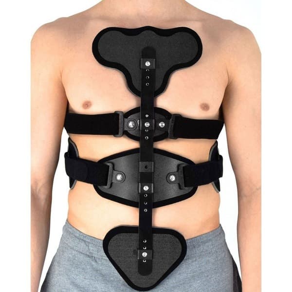 Reh4Mat Spinefit MS-T-02 TLSO Back Brace: Medium, Reinforced Orthopedic Modular Support