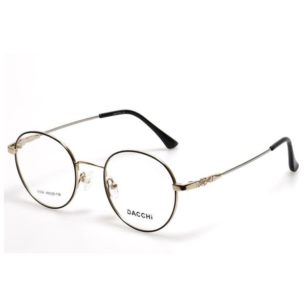 Women's Black Metal Round &amp; Panto Rimmed Eyeglass Frames - Jlur Optic 02024429