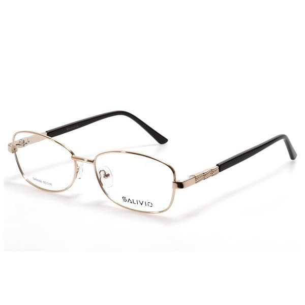 Women's Gold Metal Oval Rimmed Eyeglass Frames - Jlur Optic 02024376