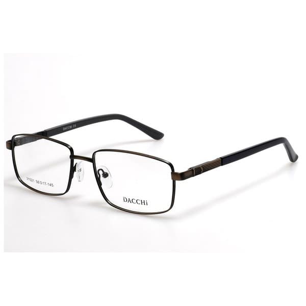 Men's Bronze Metal Rectangle Eyeglass Frames - Jlur Optic 02024482