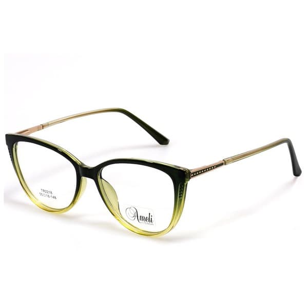 Women's Green Cat Eye TR-90 Plastic Eyeglass Frames - Jlur Optic 02022663
