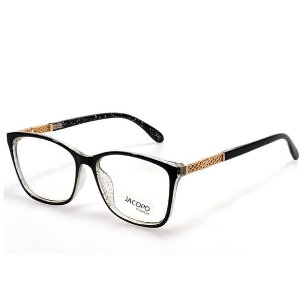 Women's Black Butterfly/Dragonfly Rimmed Plastic Eyeglass Frames - Jlur Optic 02023559