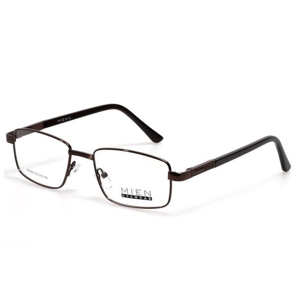 Men's Brown Metal Rectangular Eyeglass Frames - Jlur Optic 02024280