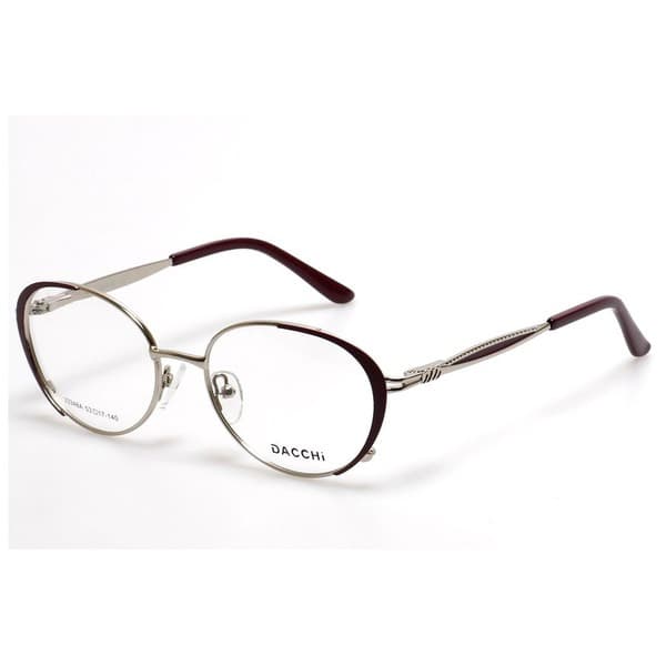 Women's Oval Burgundy Metal Rimmed Eyeglasses - Jlur Optic 02024461