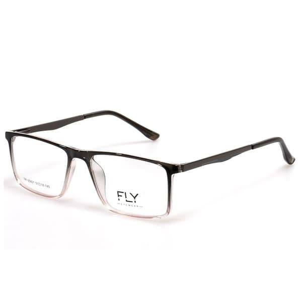 Brown Plastic Rectangle Women's Eyeglass Frames - Jlur Optic 02023280